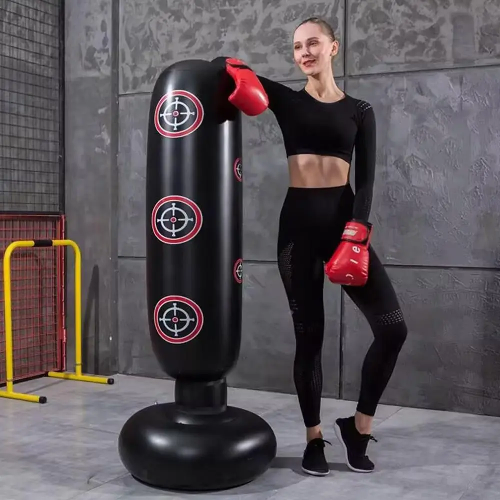 Out Shock Boxing Machine Inflatable Workout Equipment Inflatable Punching Bag, 1 Piece Tumbler Boxing ...