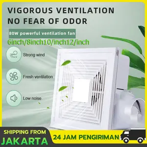 Exhaust fan/heksos penyedot ruangan/Exhaust Fan / Kipas Angin Hexos Plafon Dak 6 inch / 8 inch / 10 inch