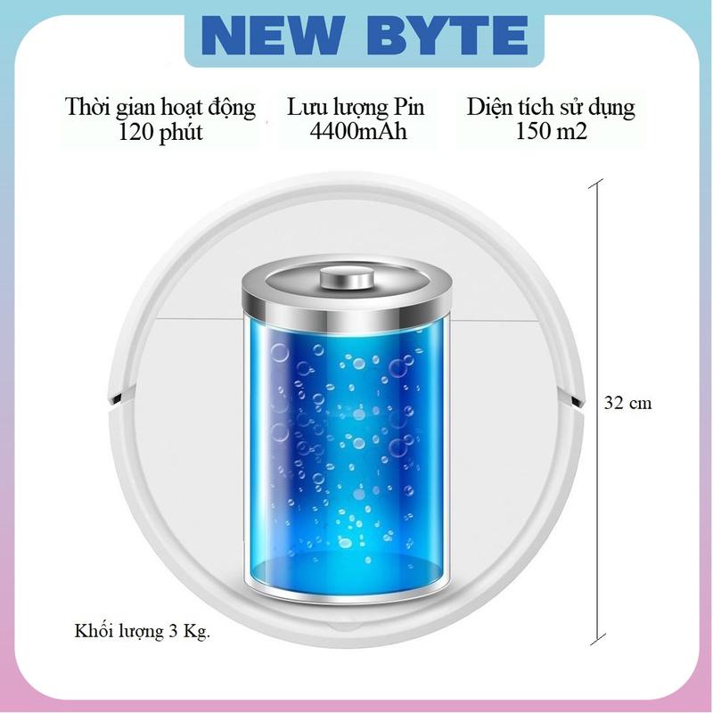 ( TĂNG REMOTE) Robot hút bụi thông minh D2-Rô bốt hút bụi lau nhà cao cấp-Máy hút bụi thông minh-Máy lau nhà tự động-Robot quét nhà-Sweepin robot-Tự động sạc,điều khiển qua app/từ xa qua remote,cảm biến chống rơi,chống va chạm 3