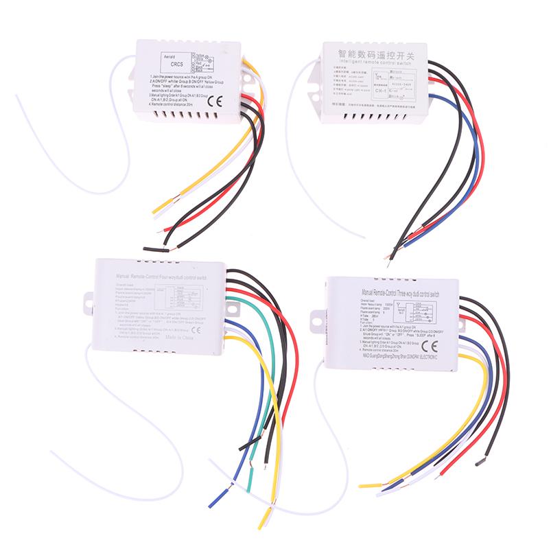 Product Introduction of Digital Remote Control Light Switch Wireless ON OFF Switch For Light Bulb Chandelier 220V RF433 1/2/3/4 Ways 47