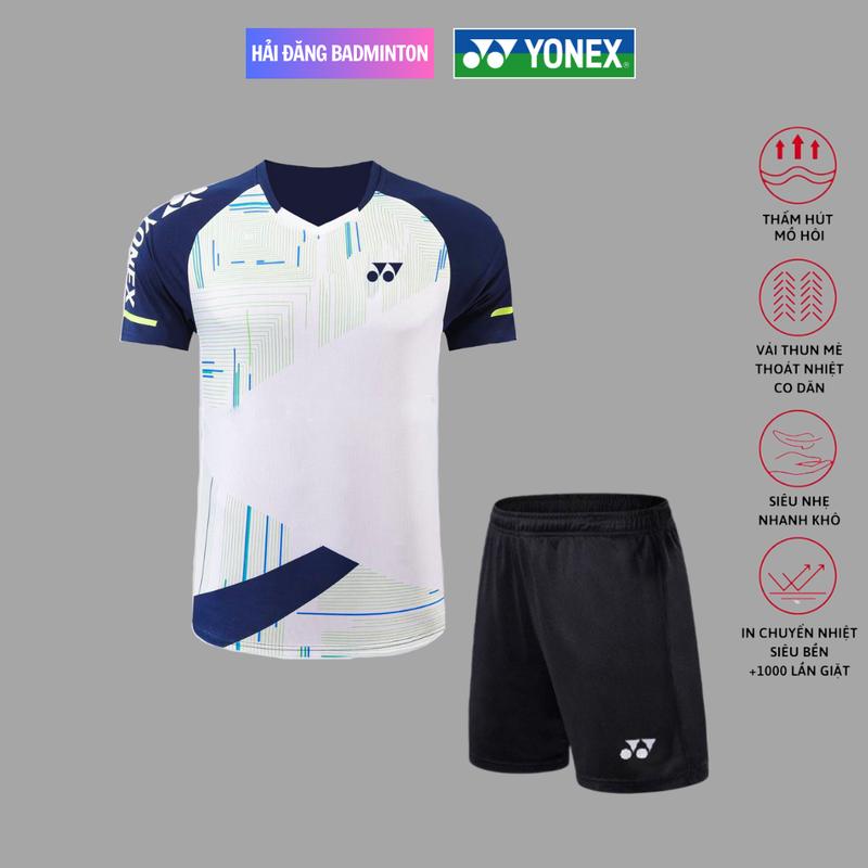 Áo Cầu Lông, Bóng Bàn, Bóng Chuyền,... 2025 thoáng khí, co giãn Unisex Sport Chạy Bộ Nam Top A517