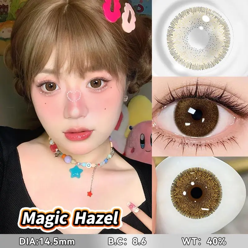 [Only 16800/pasang] Mysticeyes softlens Magic seri softlens arabic look Colored Contact Lenses 14.0mm-14.5mm 2