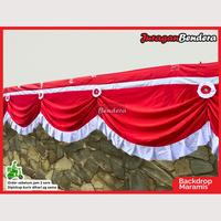 Gambar Backdrop Maramis | Background Risplang Merah Putih Panjang Dekorasi Kemerdekaan HUT RI - 5GELOMBANG dari Juraganbendera Kota Surabaya 1 Tokopedia