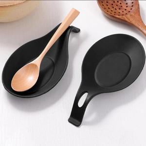 Descanso de cucharas de silicona resistente al calor, 2 piezas Porta utensilios de cocina para cocinar, Descanso para cubiertos y vajilla