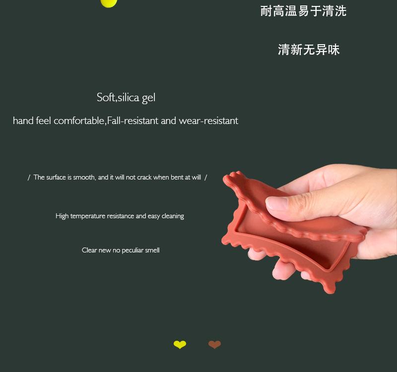 Product Introduction of Creative Soup Spoon Mat Biscuit Shaped Cartoon Desktop Silicone Thermal Insulation And Anti Scalding Pad Practical Kitchen Tool 6