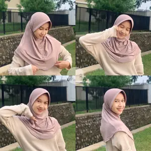 Bergo Sport Size M Premium / Bergo Jersey Menutup Dada / Hijab Sport Nyaman Uk M / Bergo Pet Tebal / Bergo Pet Lebar