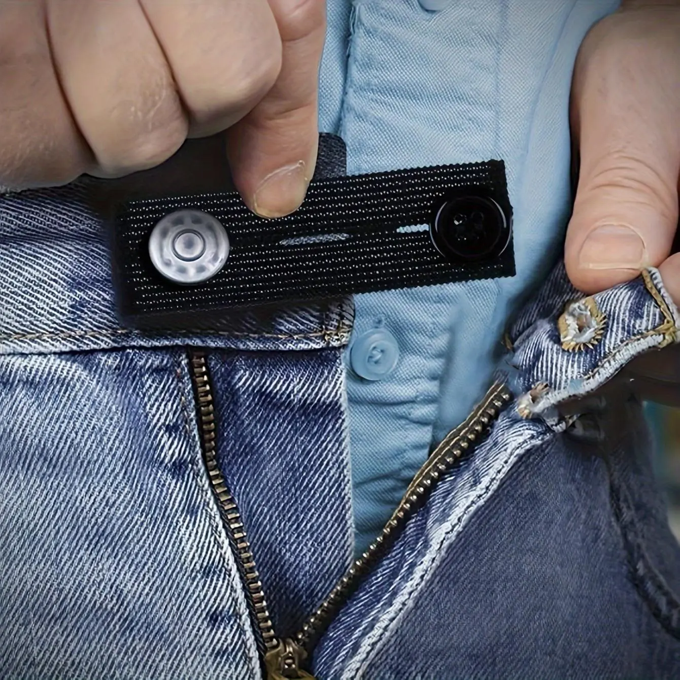 Waist Extension Buckle, 6 Counts Quick Install Waist Extender Buttons, No Sew Instantly Expand Jeans & Pants Waist, Hassle-free Adjustable Comfort