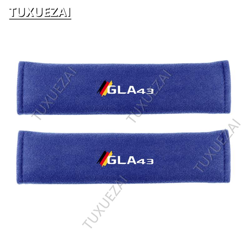 For Mercedes Benz GLA43 Car Seat Belt Safety Belt Shoulder 2Pcs Car Seatbelt Shoulder Protector Cover Safety Belt Shoulder Cover 9