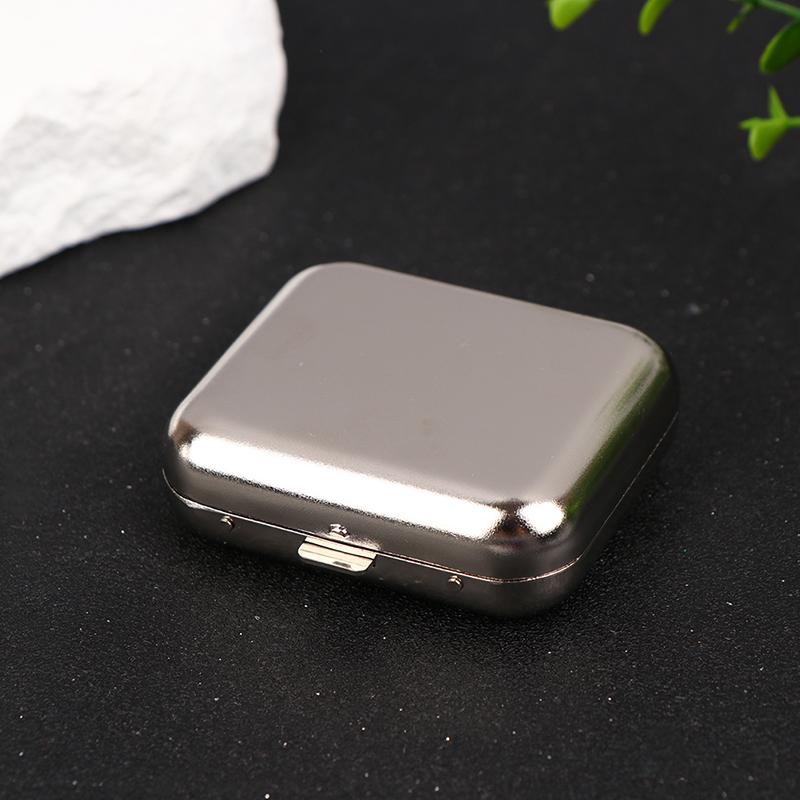 Gạt tàn bằng thép không gỉ, hình vuông, có túi, cỡ Nhỏ Ngọt Ngào khay đựng tro bằng kim loại, có nắp, Gạt tàn Cầm Tay [pml] N2HAO