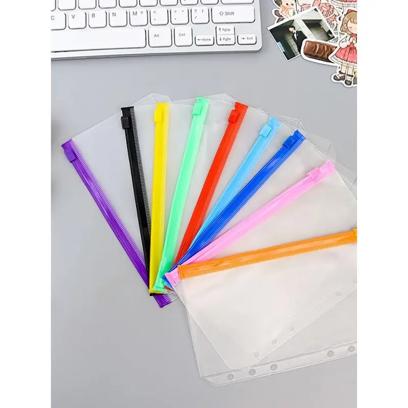 ziplock binder a6-a5/zipper bag A6-A5/Binder Divider/Serbaguna Pouch Zipper Ziplock Warna Binder-Ms.Pepeleria 1