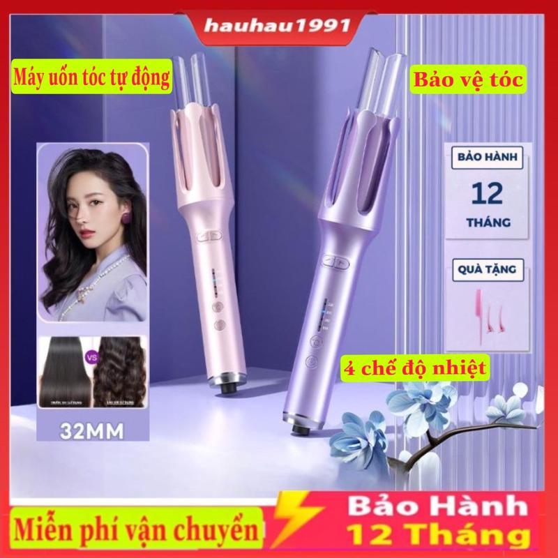 Máy Uốn Tóc Xoăn Tự Động 4 Chế Độ FAERS PLUS SeeMee Nhiệt lớp phủ gốm sứ bảo vệ tóc khi tạo kiểu đường kính uốn 32mm