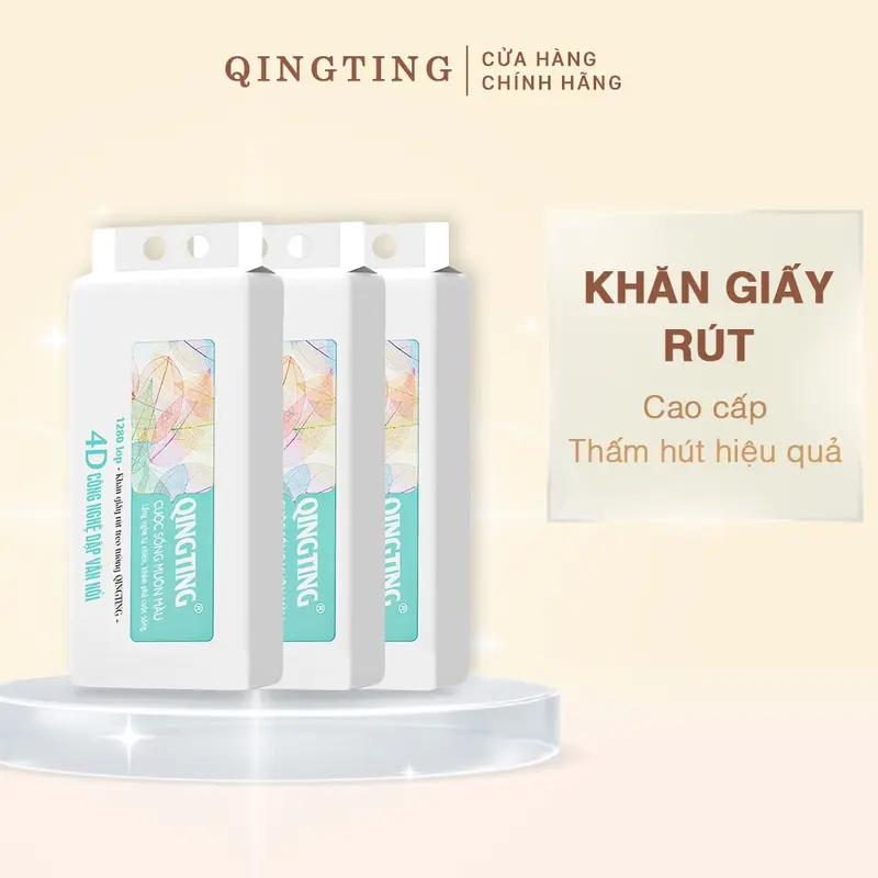 Khăn giấy sạch, tiện lợi, bền, cao cấp Giấy vệ sinh treo tường 4 lớp hợp vệ sinh, siêu bền Túi đựng giấy vệ sinh có thể thu vào Qingting Giấy vệ sinh mềm và bền, chất lượng cao, 6