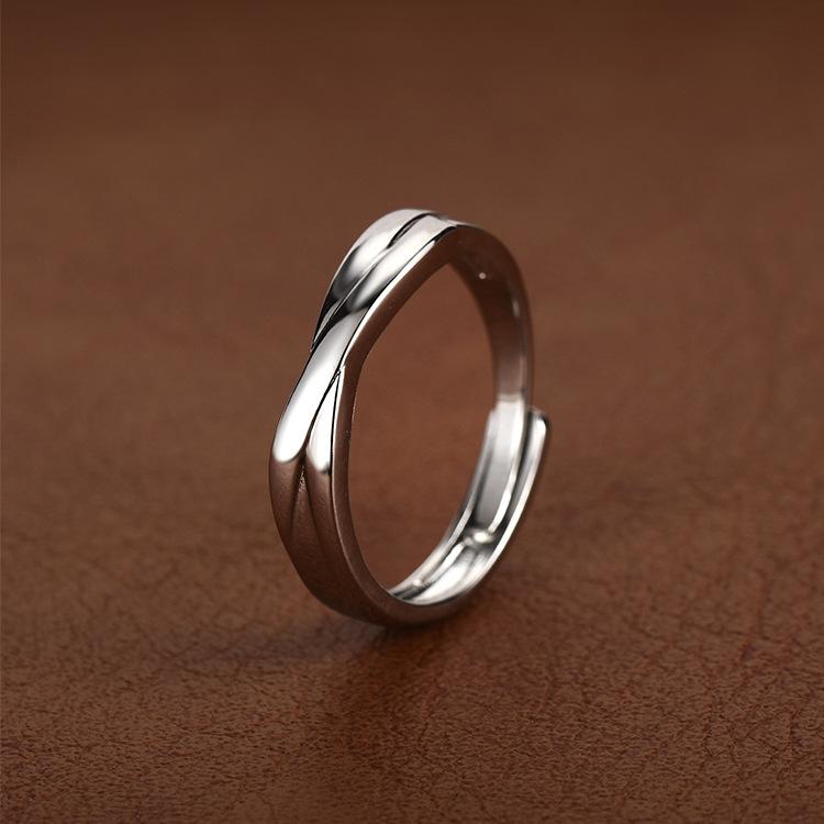 Little Prince and Rose Couple Ring Female Silver Plated Special-Interest Design High Sense Couple Rings Things for Girlfriend 1