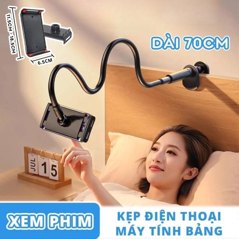 Kẹp Lười 360 Độ Chịu Lực Tốt Dài 70CM Đa Năng Linh Hoạt Cho điện thȯại Máy Tính Bảng Xem Phim Chơi Game Học Online
