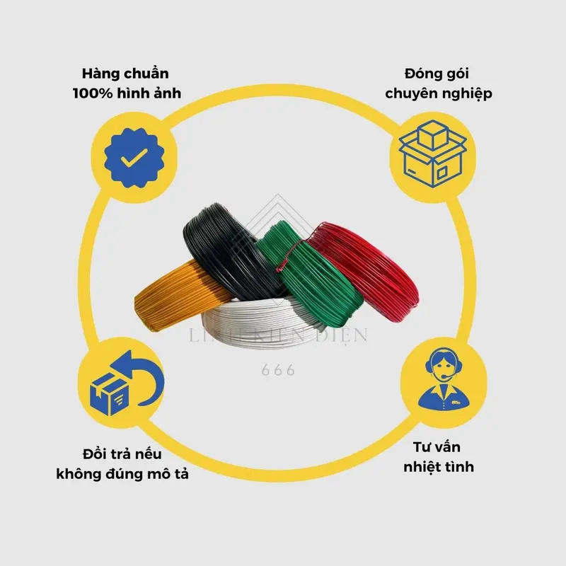 Dây điện nhỏ nối dài 1 mét dây điện nhỏ nhiều sợi lõi đồng 0.30mm 5 màu sắc DD1M030 5