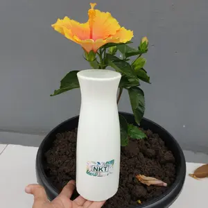 NKT VAS CINTA vas bunga plastik (tidak termasuk bunga) tidak berlubang hiasan meja bagus canti