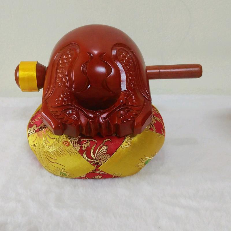 {TẶNG HỘP NỤ TRẦM} Bộ chuông mõ 12,5cm - chuông bát nhã nâu sần - mõ mộc gỗ mít. Phù hợp sử dụng trong tu tập thiền quán. Việt Nam Multicoloured tụng kinh Phổ cập Decor Decor Phòng 5