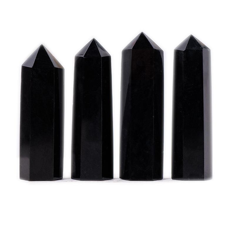 Tourmaline Pha Lê Tự Nhiên Màu Đen, Cột Đơn Nhọn, Đá Thô, Đá Năng Lượng Đánh Bóng, Lăng Kính Lục Giác, Bàn Làm Việc, Trang Trí Nhà Cửa, Đá Quý Thích Hợp, Tourmaline Geomancy 4