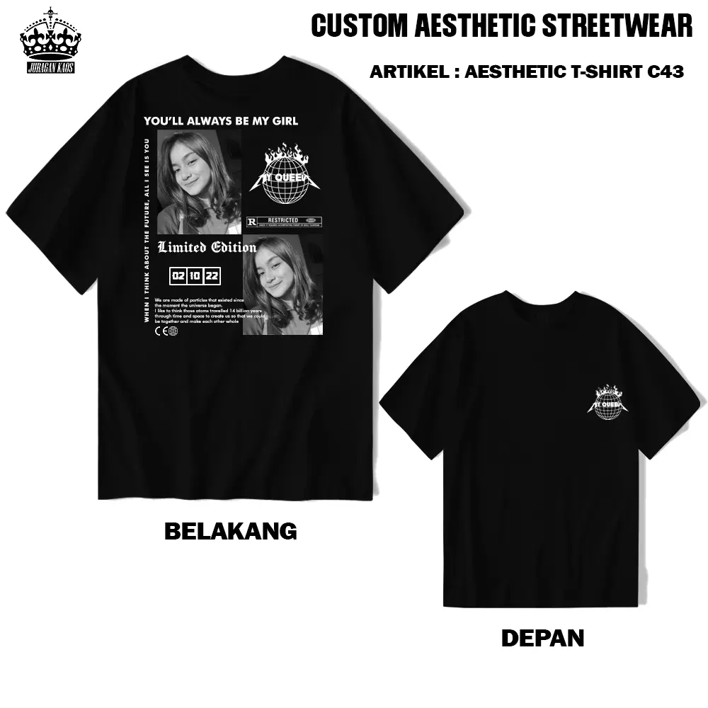 Kaos Custom ARTIKEL C43 - Kaos Desain Sendiri - Kaos foto pasangan