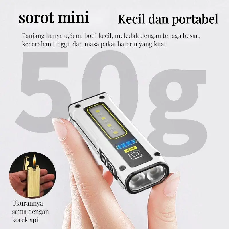 Lampu senter bank listrik LED mini dual penggunaan 1