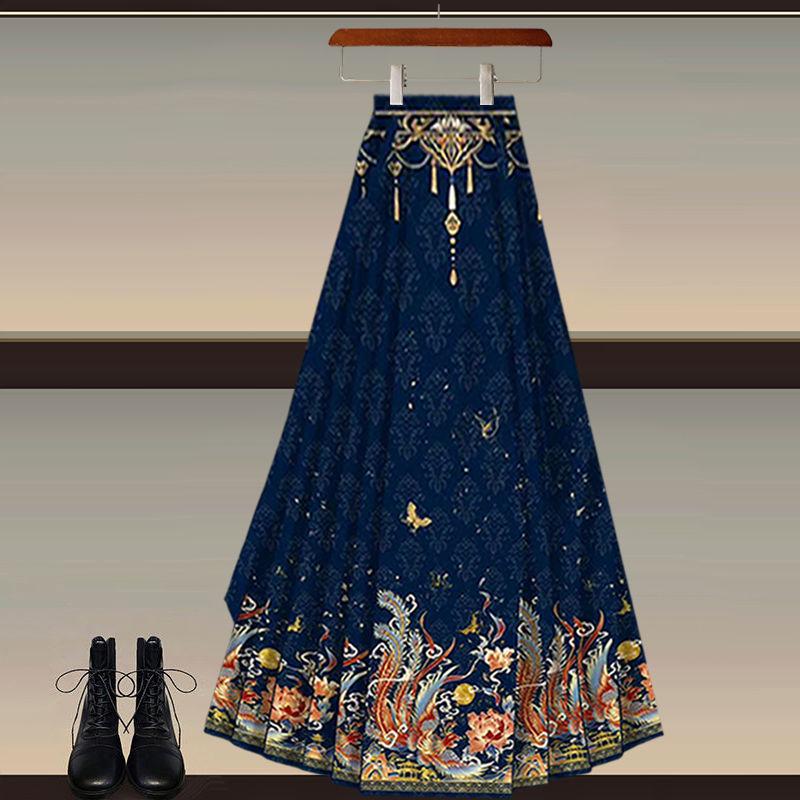 Bộ Phong Cách Trung Quốc Phong Cách Quốc Gia Hoàn Chỉnh Cho Nữ, Áo Hanfu Mới, Váy Mamian Màu Đỏ Thanh Lịch, Bộ Hai Mảnh, Hàng Mới Về Năm 2025 Women Dress 6
