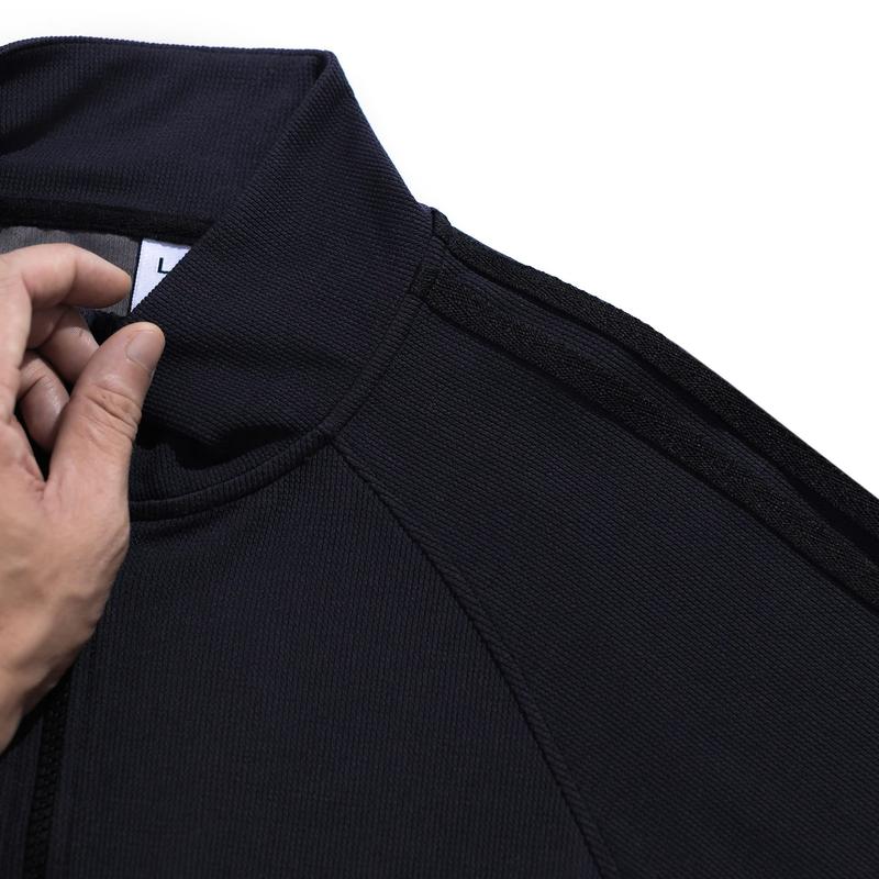Áo thun nam phối sọc có dây kéo LADOS-9186 chất liệu thun gân sóng cao cấp, phong cách trẻ trung dễ phối đồ 7