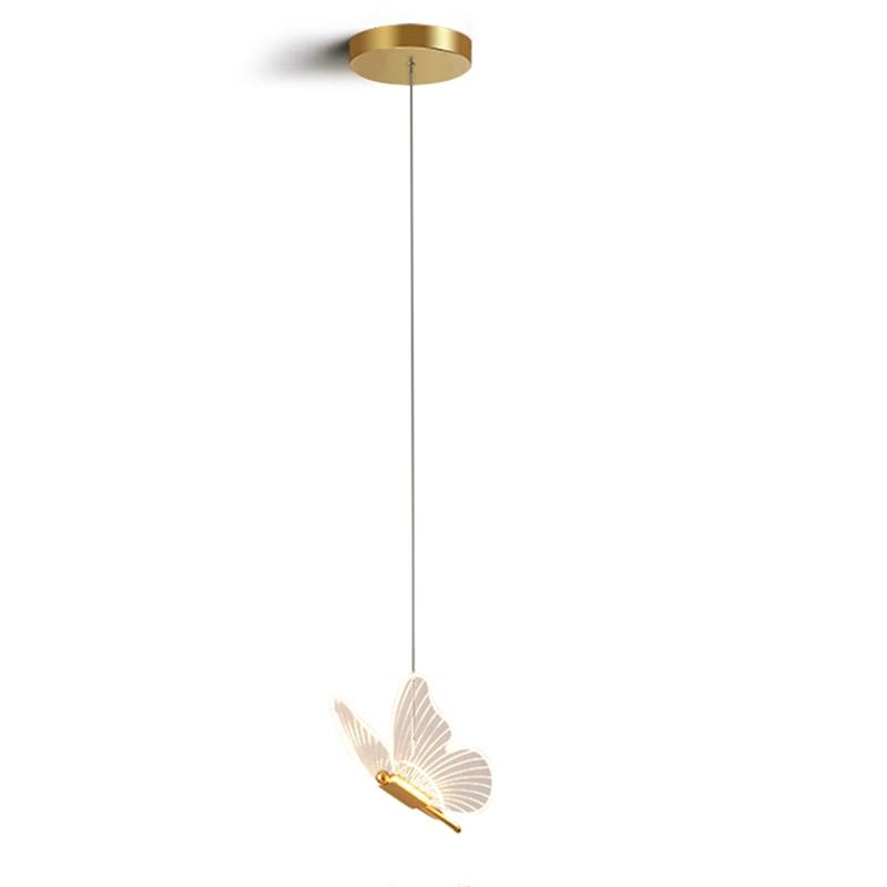 Đèn Mặt Dây LED, Thiết Kế Hình Bướm, Phong Cách Bắc Âu, Màu Vàng Kim, Thích Hợp Cho Đèn Chùm Đầu Giường, Đèn Chiếu Sáng Phòng Khách Và Phòng Ngủ, Đèn Đầu Giường 6