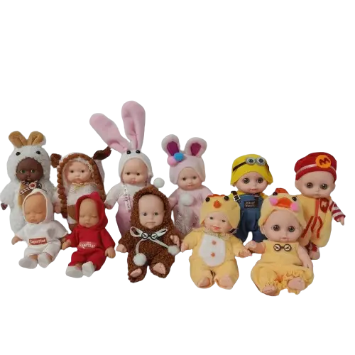 59k = Búp Bê Tái Sinh Nhựa mềm 5 inch 12 cm Vinyl reborn Baby Doll (kèm quần áo y hình )