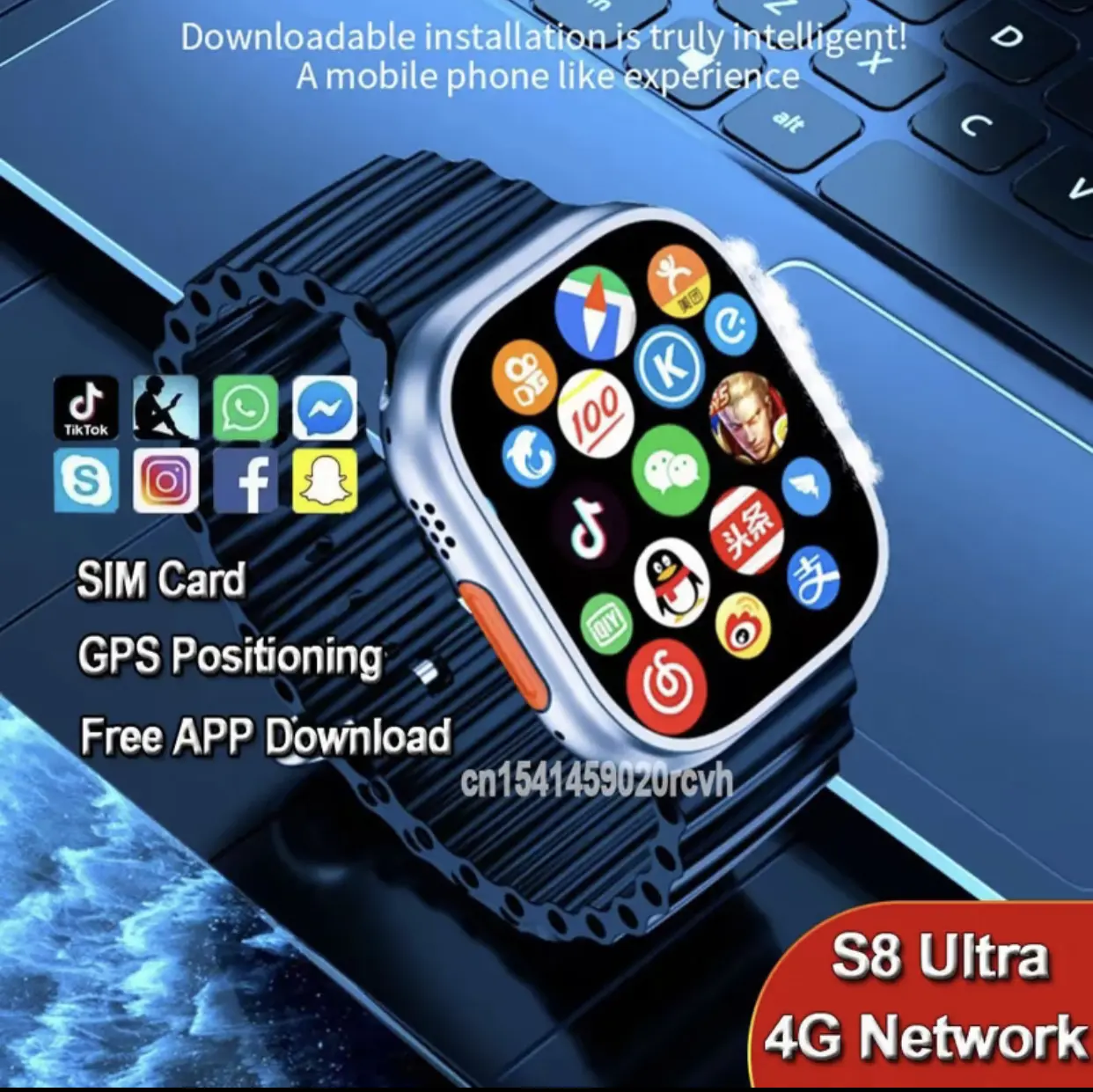 2025 Đồng hồ thông minh mới với Sim Card 4G Đồng hồ Bluetooth Gửi Massage buổi sáng Theo dõi nhịp tim Đồng hồ chống thấm nước Đồng hồ thể thao với màn hình cảm ứng lớn GPS HD 49mm 2.01