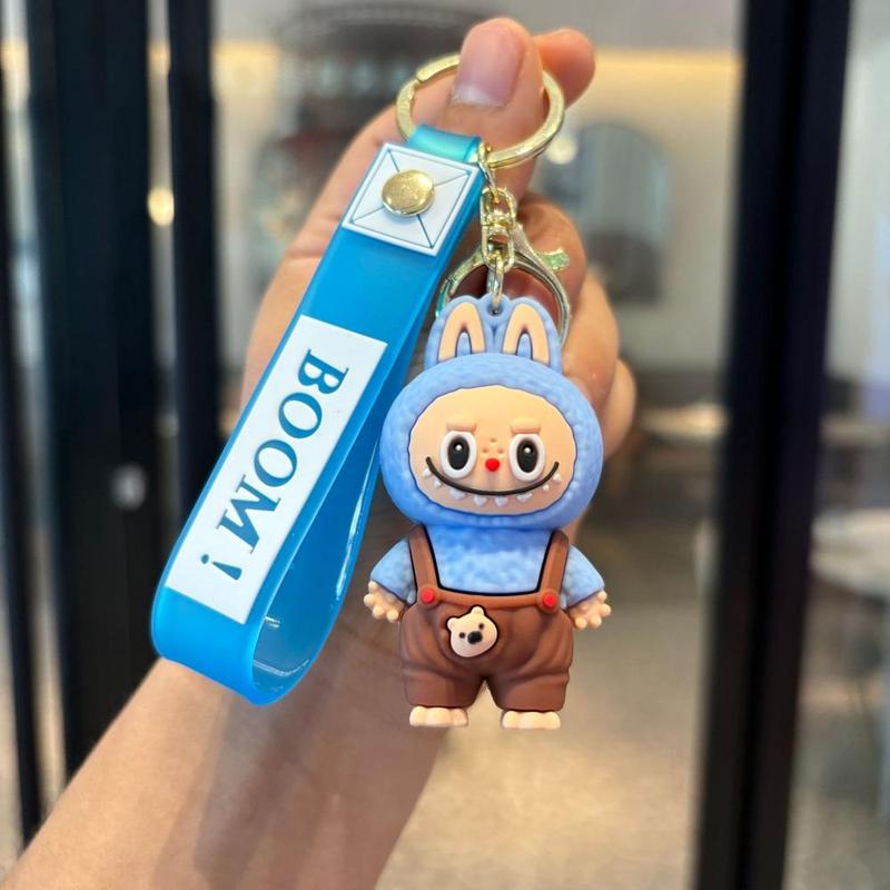 Product Introduction of Silicone cartoon pendant Labbubu Keychain bag pendant backpack accessories 8