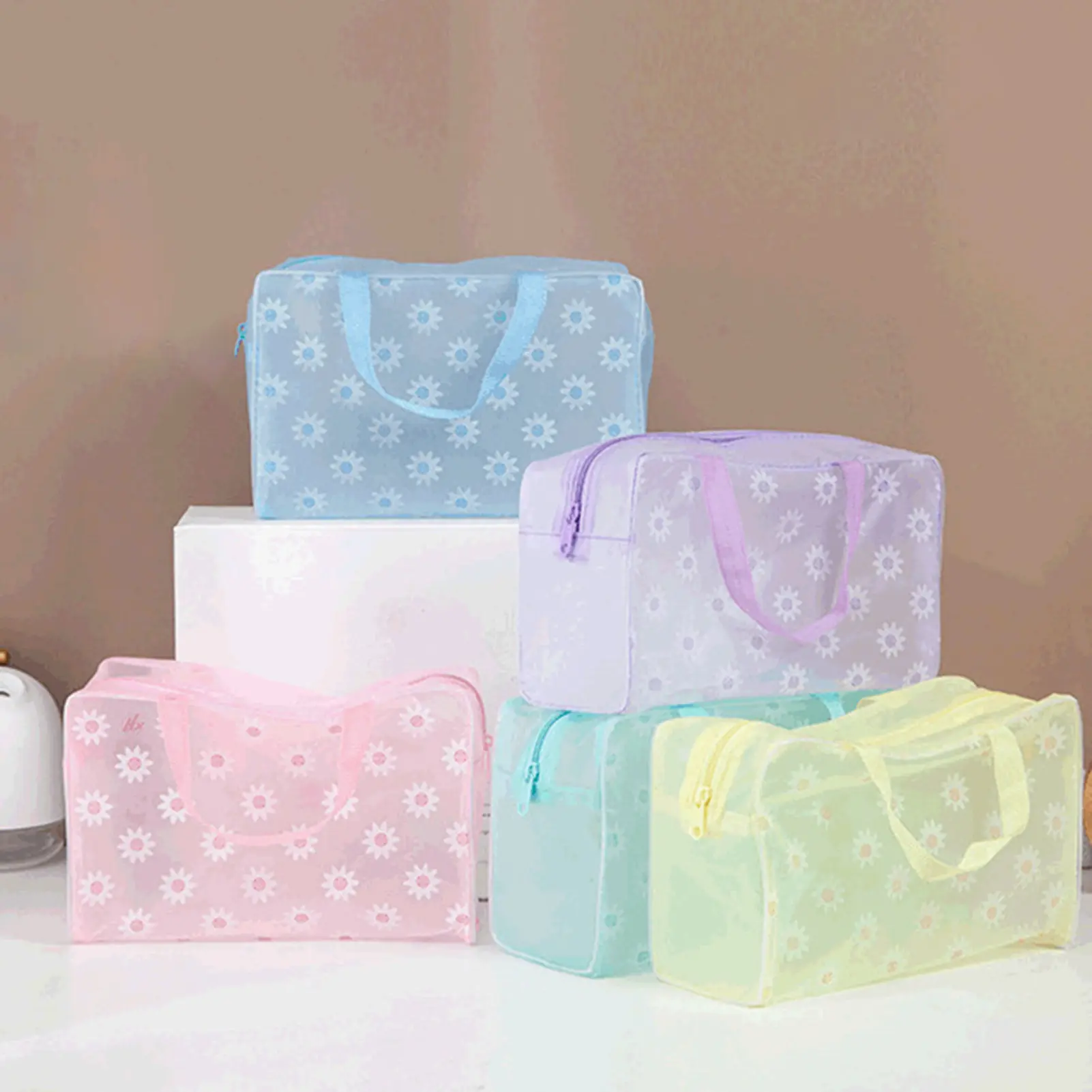 Túi Đựng Mỹ Phẩm Dung Tích Cao, Có Thể Gập Lại, Trong Mờ, Không Thấm Nước, Bộ Dụng Cụ Vệ Sinh, Đựng Đồ Trong Phòng Tắm, Túi Đựng Mỹ Phẩm Để Sử Dụng Hàng Ngày