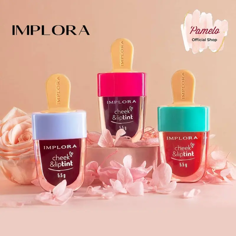 [TERMURAH!] [NEW!!] BPOM IMPLORA CHEEK & LIP TINT ES KRIM BIBIR LIPTINT ICE CREAM | IMPLORA JELLY TINT VIRAL 4