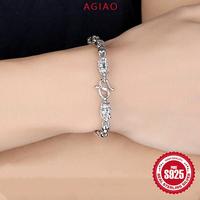 Gambar AGIAO Gelang Faucet Perak Pria Anti-Karat Baja Titanium 20cm - Platinum, 20cm dari A.GIAO.ID Kab. Gresik 2 Tokopedia
