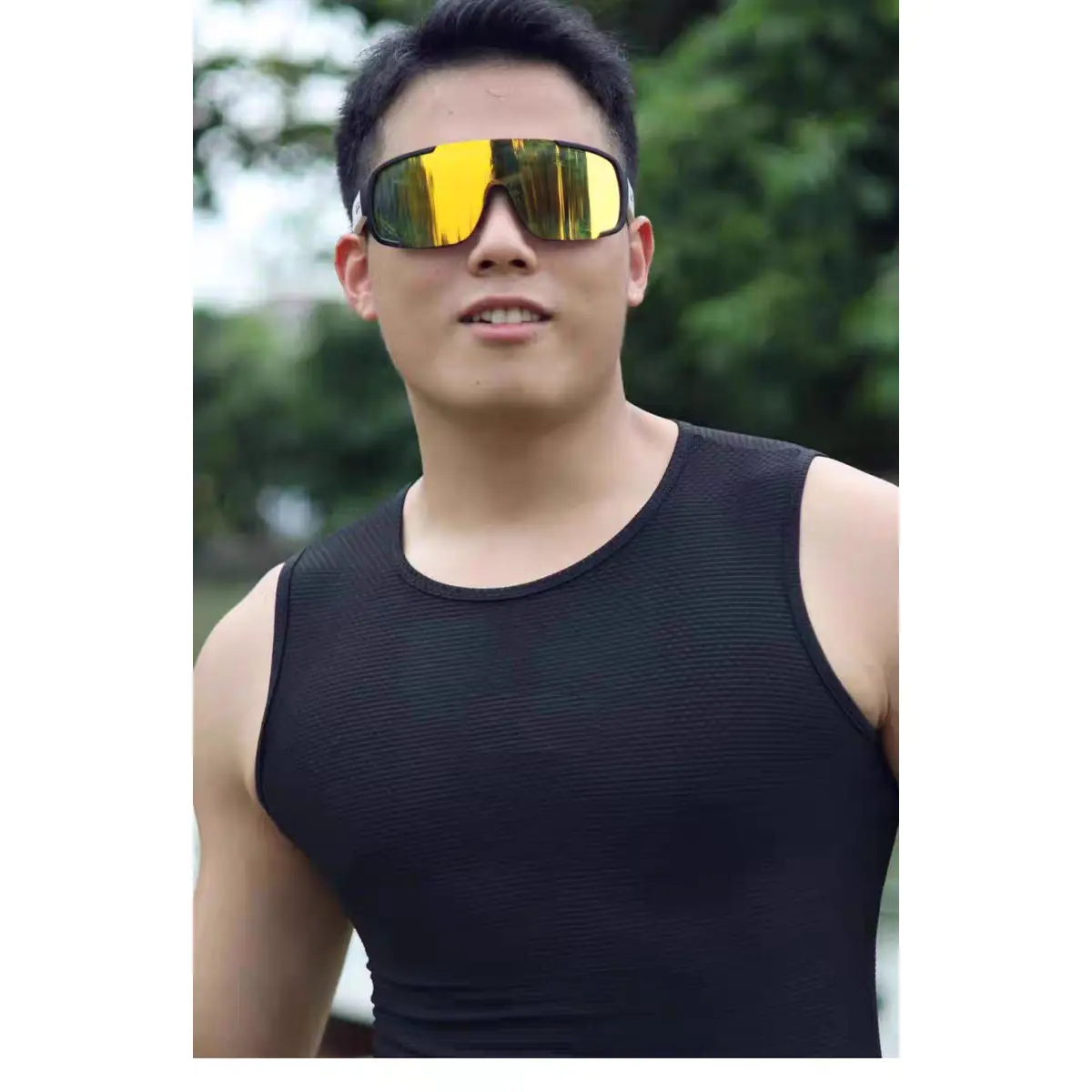 New Outdoor Sports Cycling Shirt Breathable Quick-Drying Comfort Tight Fit Skinny Vest Bicycle Base High Elastic Road Coat