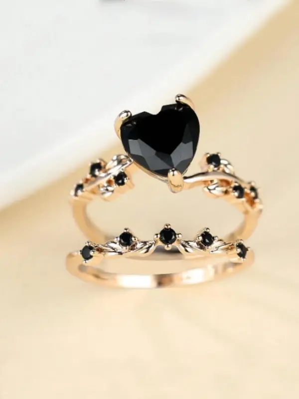 Heart Design Ring, Fashion Accessories for Women & Men, Casual Jewelry for Party, Daily Clothing Decor, Trendy All-match & Exquisite Jewelry for Birthday Gift 3