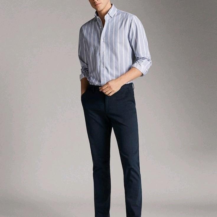 CELANA PANJANG FORMAL SLIMFIT PRIA Hitam Muda Tebal Navy Kerja Kantor Abu 5
