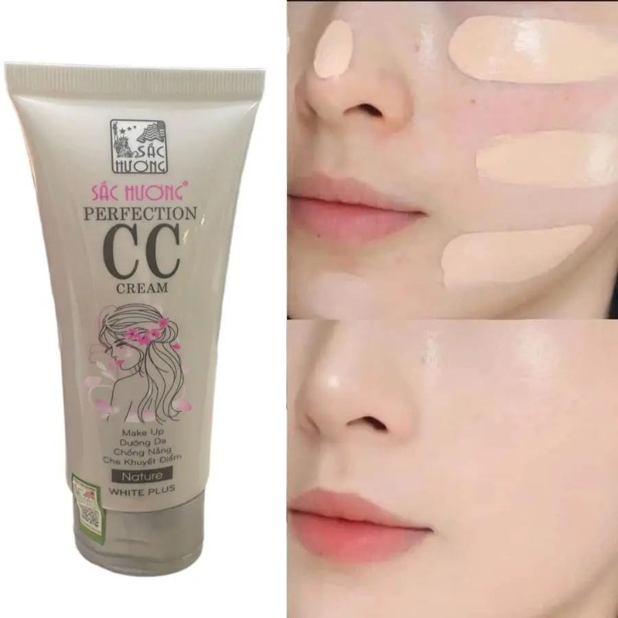 Kem chống nắng lên tone nền CC Mỹ Phẩm Cosmetic Trang Điểm Nữ