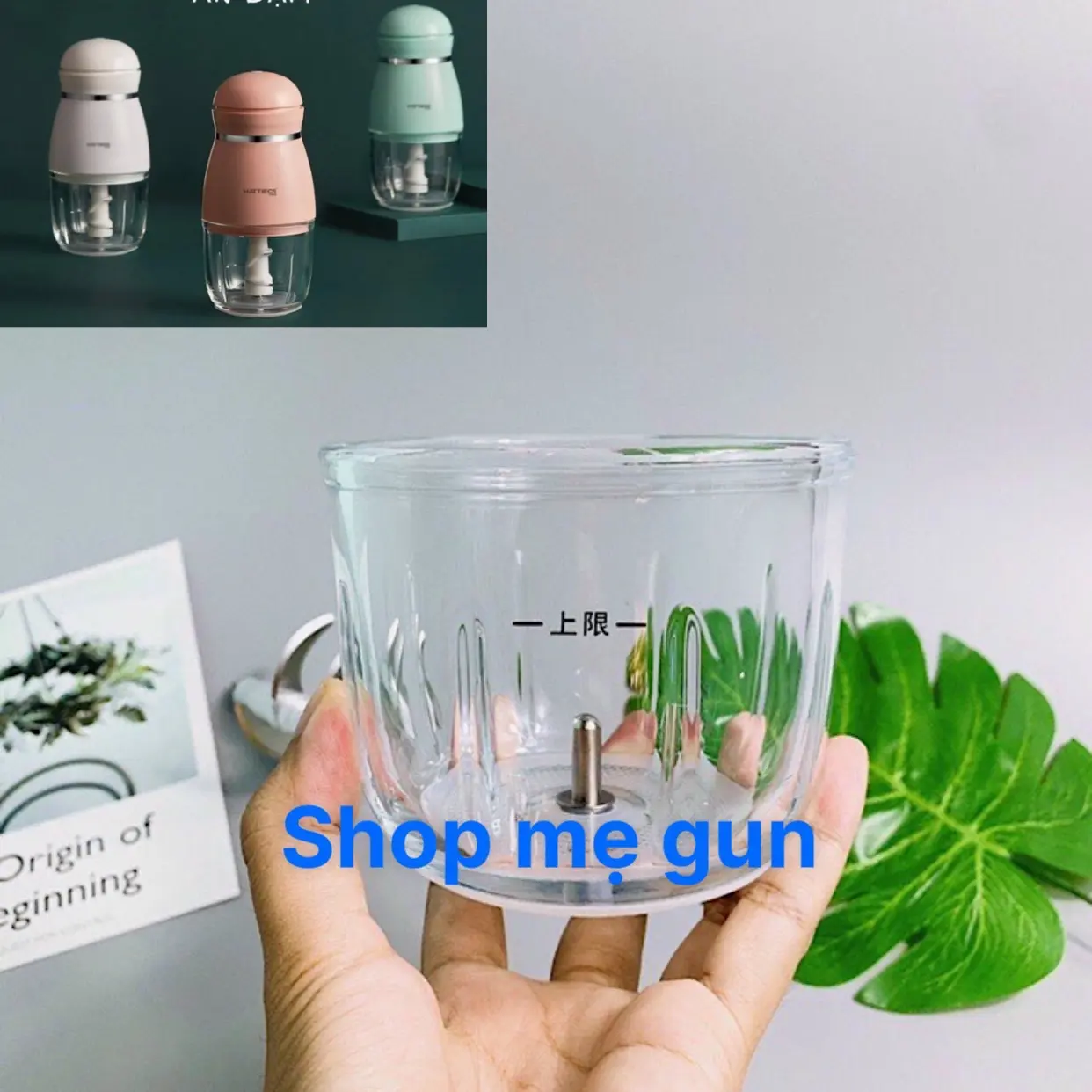 cối thủy tinh, lưỡi dao lẻ máy xay hattiec 6 lưỡi