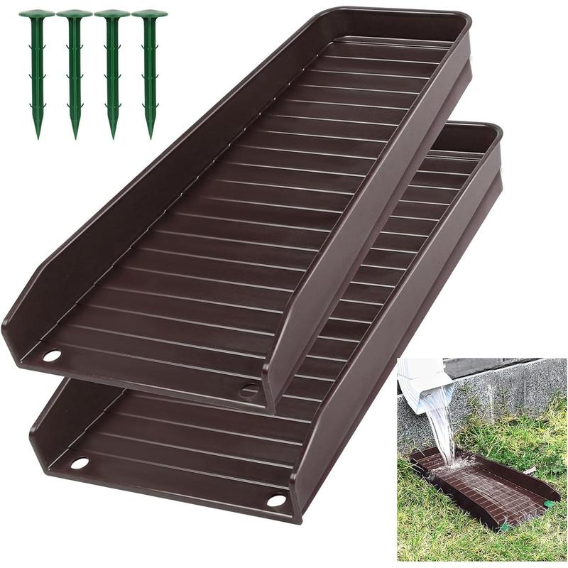 2 PCS Gutter Downspout Extensions, Rain Gutter Downspout Splash Block ...