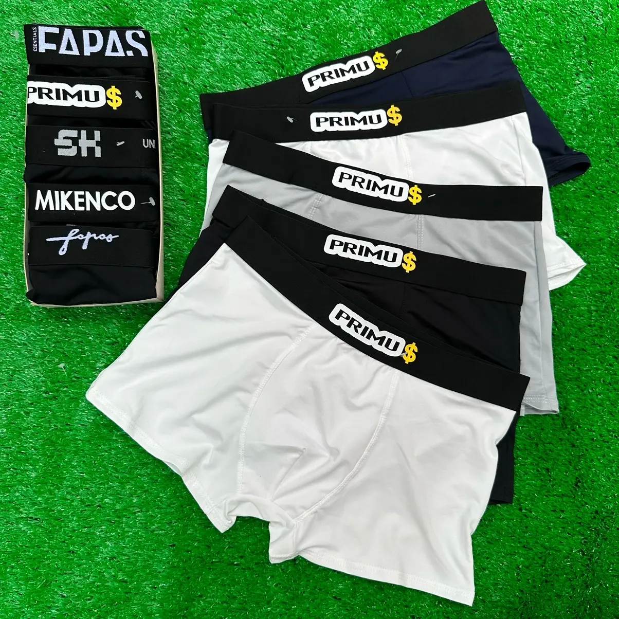 Combo 3,4,5 Quần sịp nam, Quần Boxer Primus quần lót nam Thun Lạnh Đai Đẹp(Che Tên) Menswear