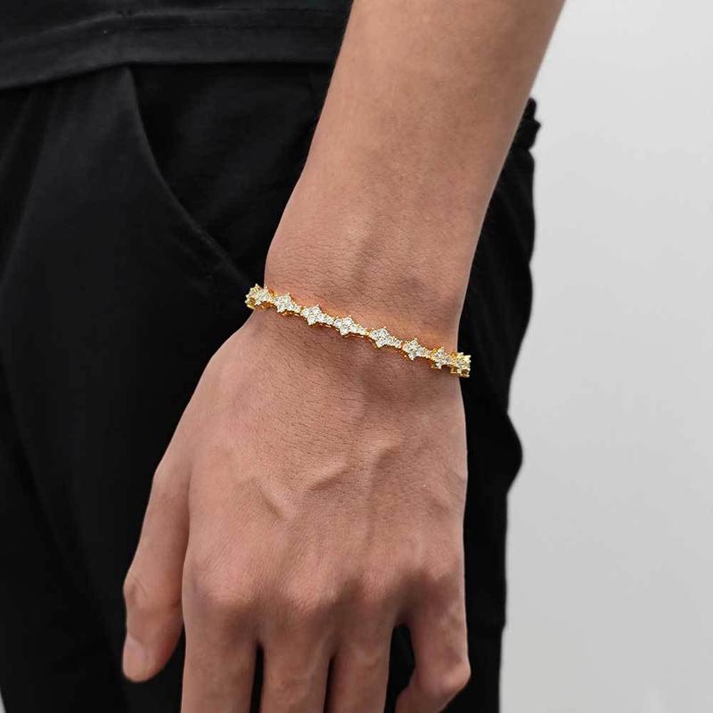 Vòng Cổ Zircon, Phong Cách Hip Hop Châu Âu Và Mỹ, Khóa Lò Xo 6.5mm, Đồ Trang Sức 4