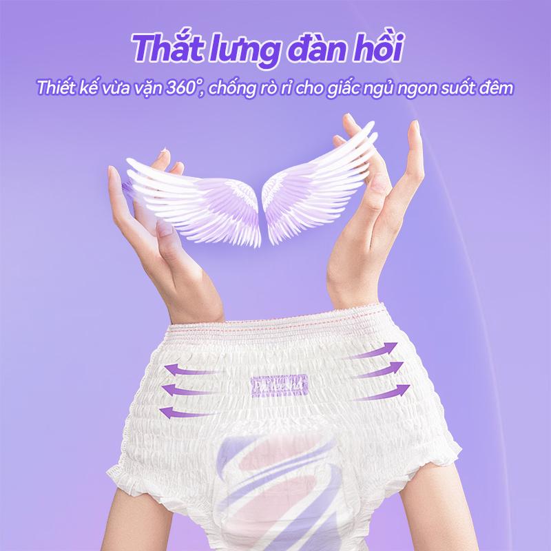 Siêu sale 4.4【Miễn phí vận chuyển】Băng vệ sinh Parisa mới (12 miếng) chống nước 360 độ Chất liệu mới rất thoáng khí, có thể sử dụng cả ngày lẫn đêm. Nữ Tampon 5
