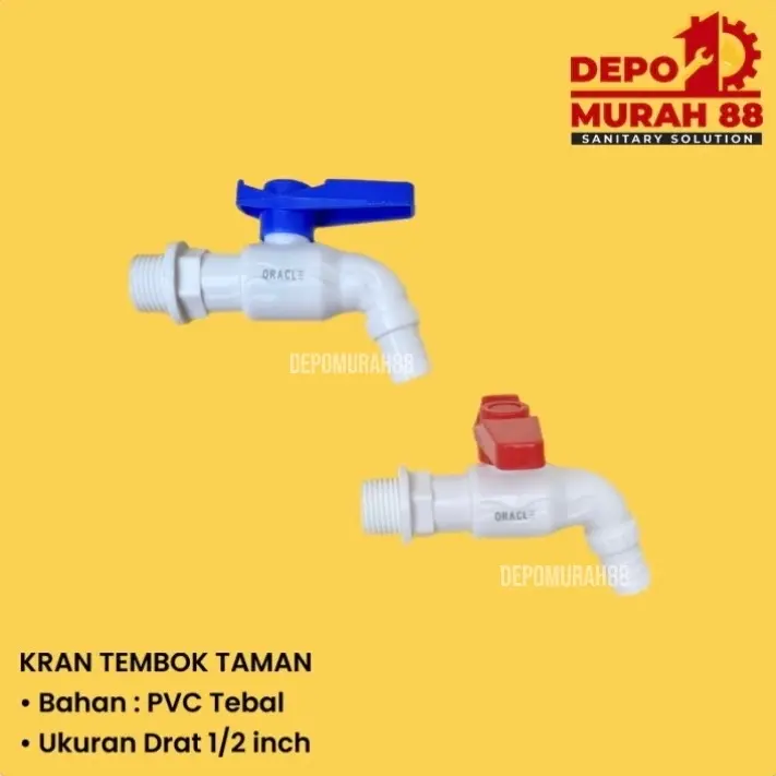 Kran Taman Plastik PVC / Keran Air Cucut Taman Ekonomis Termurah