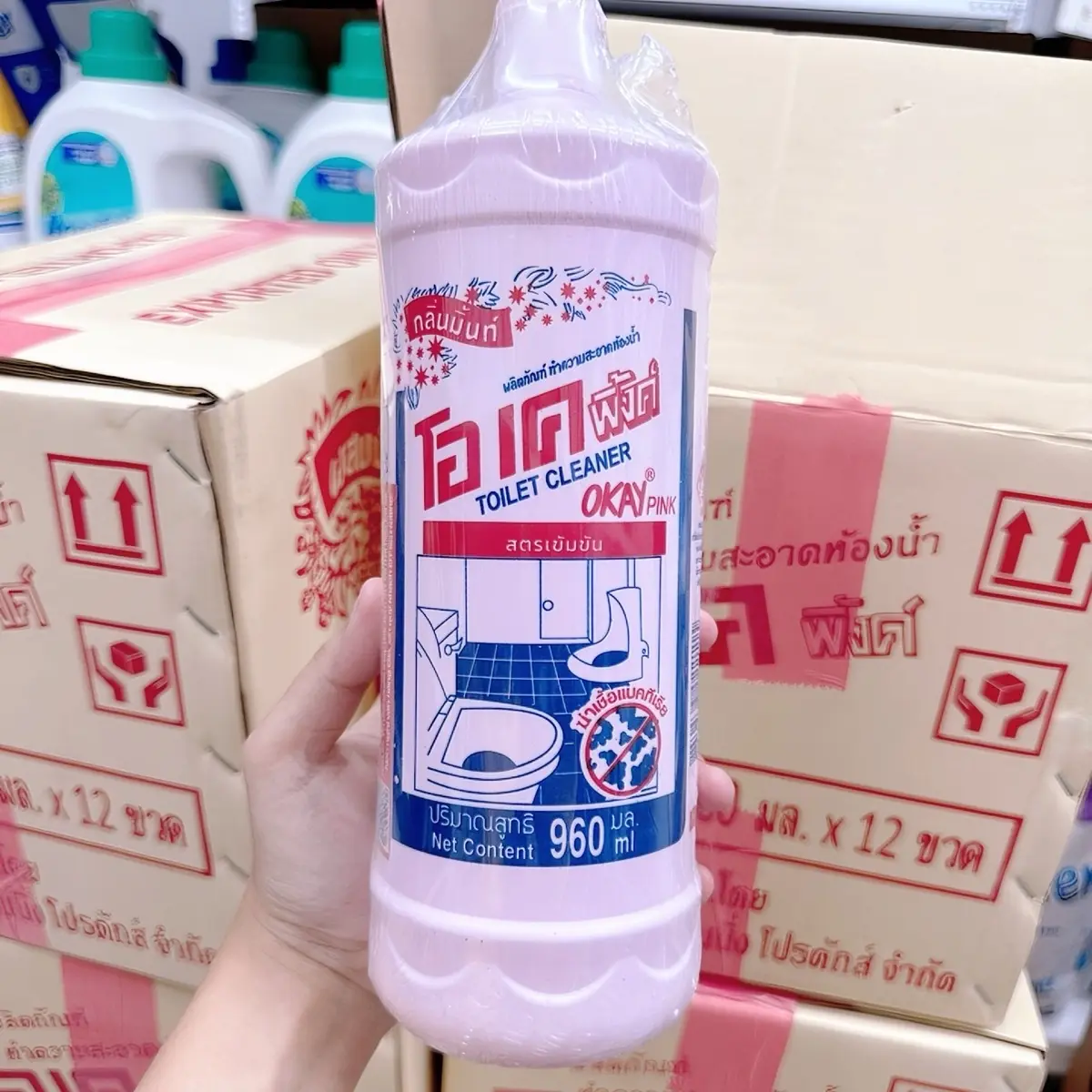 Nước tẩy tolet, tẩy bồn cầu chính hãng Okay Thái Lan / chai 960ml