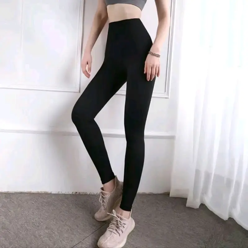 combo3 quần dài legging thun nữ ôm gọn cạp cao 2 túi trước có giãn 4 chiều cotton dày Q3 Women 6