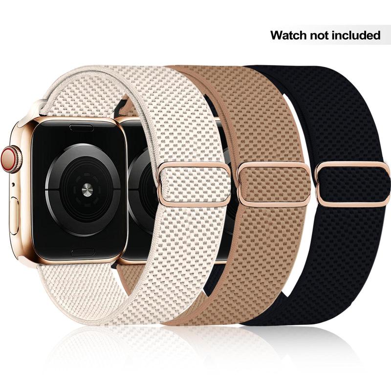 Stretchy Solo Loop Band for Apple Watch Band For Women Men, Water-resistant Sports Strap, Adjustable Sport Elastic Nylon Strap For iWatch Series, Boyfriend Gift 1
