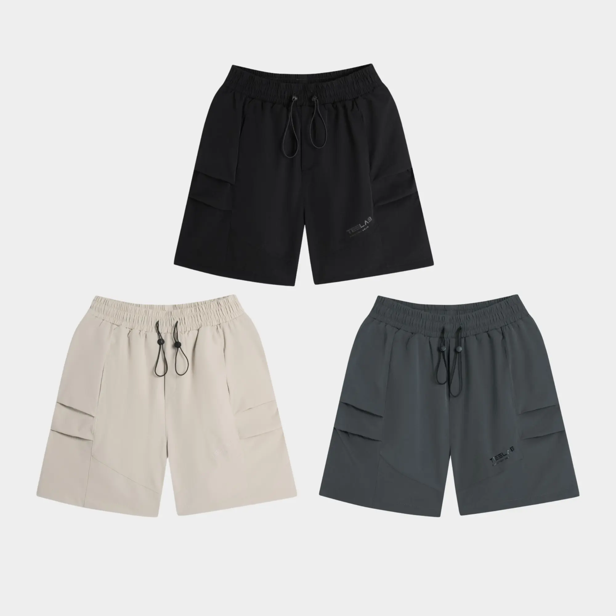 Quần Shorts Gió Teelab Parachute Loose Shorts Unisex Form Oversize Local Brand PS083