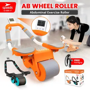 SPEEDS Ab Wheel Alat Fitness Gym Ab Roller 009-17 ORANGE