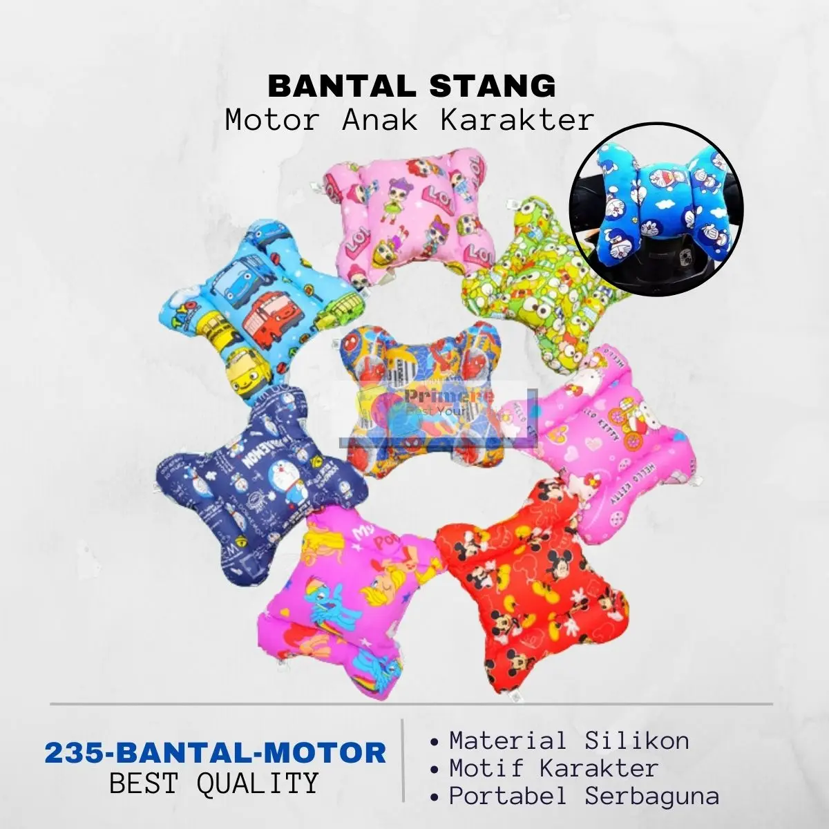 Bantal Jok Motor Stang Anak Karakter