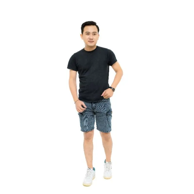 celana jeans pendek Tactikal premium full accesoris yang lagi hits kekinian Pria Dewasa Santai 3
